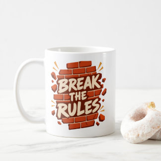 Mug Citation de rébellion "Brisez les règles" Rebelles