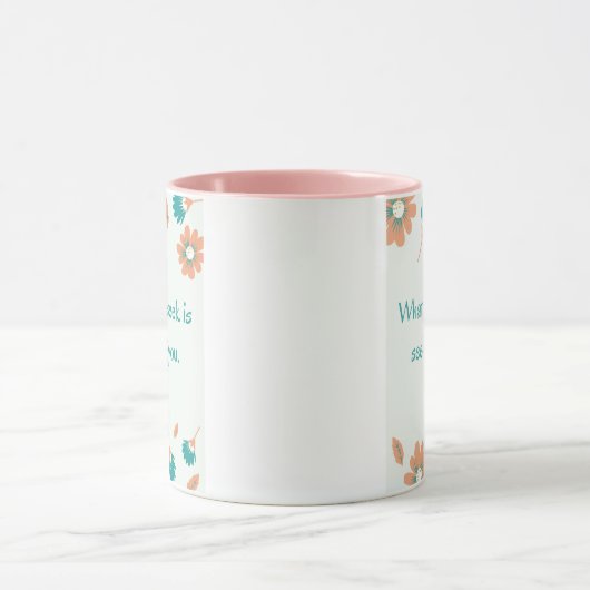 Mug Citation de recherche de Rumi (Centre)