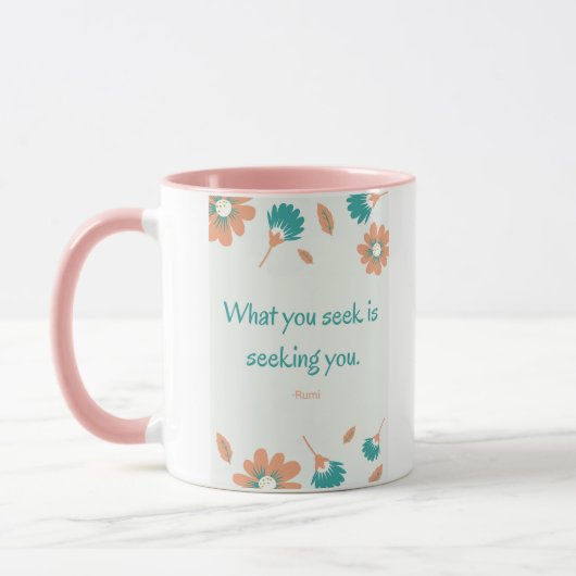 Mug Citation de recherche de Rumi (Gauche)