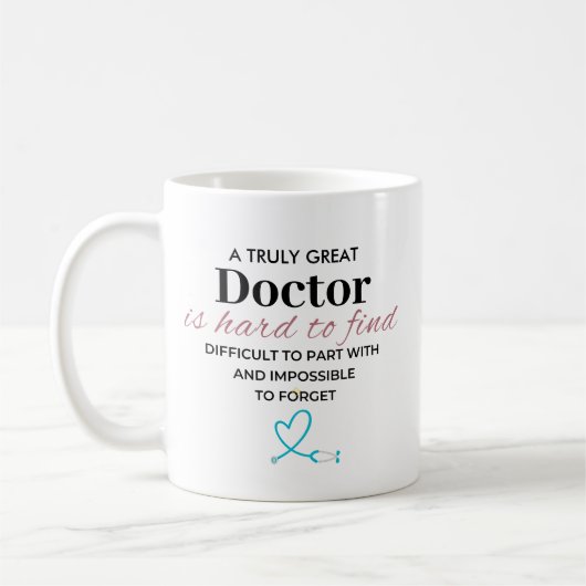 Mug Citation de reconnaissance de docteur vraiment gén (Gauche)