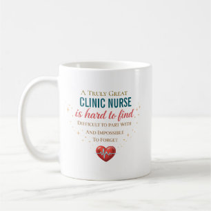 Mug Citation de reconnaissance d'infirmière de cliniqu