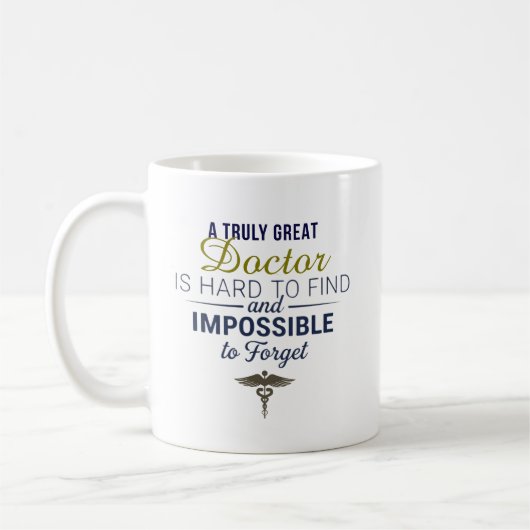 Mug Citation de reconnaissance pour un excellent médec (Gauche)