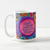 Mug Citation de retraite amusante rose Hustle Inspiriv (Gauche)