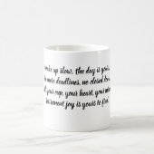 Mug Citation de retraite motivante Simple Fleur (Centre)