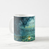 Mug Citation de rêves inspirants fantastiques (Devant gauche)