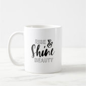 Mug Citation de Rise & Shine Beauty Black Typography (Gauche)