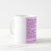 Mug Citation de Robert Burns, les droites des femmes (Devant gauche)