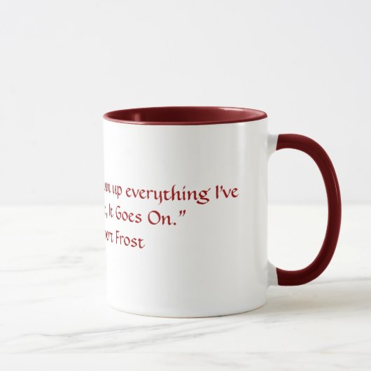 Mug Citation de Robert Frost (Droite)