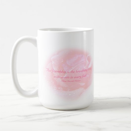 Mug Citation de rose d'amitié (Gauche)