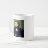 Mug Citation de sagesse de Nathaniel Hawthorne "Mains (Devant gauche)