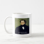Mug Citation de sagesse de Nathaniel Hawthorne "Mains (Gauche)