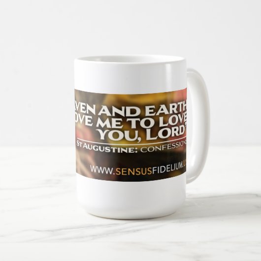 Mug Citation de saint Augustin (Devant droit)