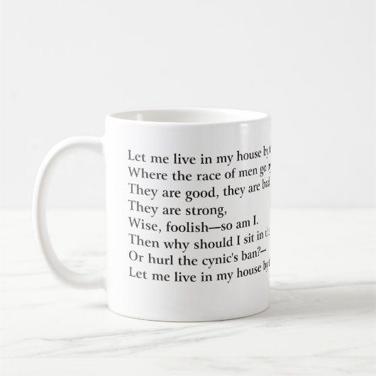 Mug Citation de Sam Walter Foss (Gauche)