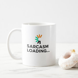 Mug Citation de sarcasme drôle en chargement Minimalis