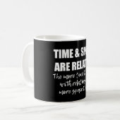 Mug Citation de science amusante pour la famille noire (Devant gauche)