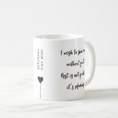 Mug Citation de script d'affirmation du samedi matin (Devant droit)