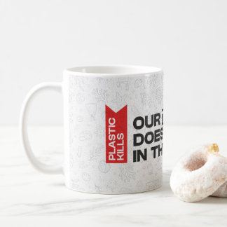 Mug Citation de sensibilisation à la pollution en plas