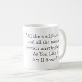 Mug Citation de Shakespeare (Devant droit)