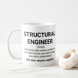 Mug Citation de signification de l'ingénieur structur