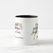 Mug Citation de simplicité avec le cheval de pullover (Centre)