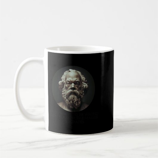 Mug Citation De Socrate Sur Comment Se Tromper - Grec (Gauche)