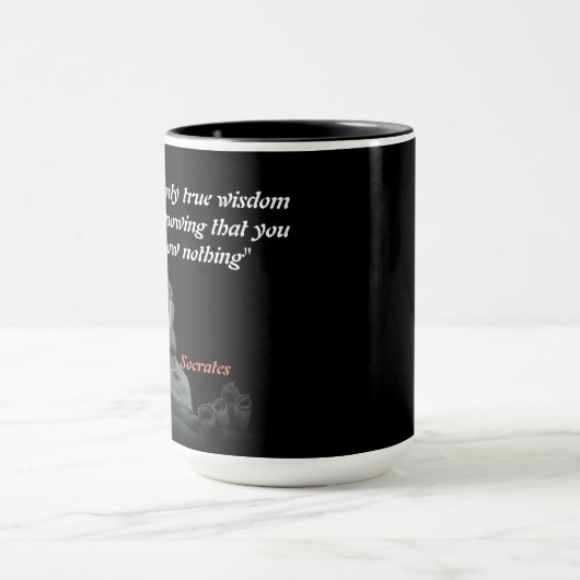 Mug Citation De Socrate Sur La Sagesse (Centre)