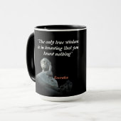 Mug Citation De Socrate Sur La Sagesse (Devant gauche)