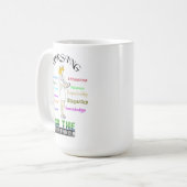 Mug Citation de soins infirmiers qui réchauffe le coeu (Devant gauche)