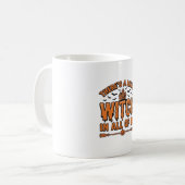 Mug Citation de sorcière d'Halloween Design vectoriel (Devant gauche)