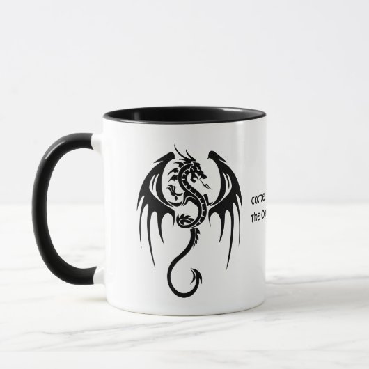 Mug Citation de style celtique Dragon & Shakespeare (Gauche)