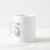 Mug Citation de style noir (Devant gauche)