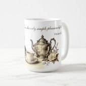 Mug Citation de thé d'Oscar Wilde (Devant droit)