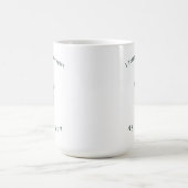 Mug Citation de thérapie drôle Typographie vert sauge  (Centre)
