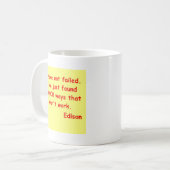 Mug Citation de Thomas Edison (Devant gauche)