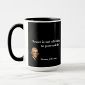 Mug Citation de Thomas Jefferson sur Pure Minds (Gauche)