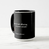 Mug Citation de Thomas Jefferson sur Pure Minds (Devant gauche)
