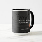 Mug Citation de Thomas Jefferson sur Pure Minds (Devant droit)