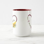 Mug Citation de tournesol BEE GIRL Red Heart (Centre)