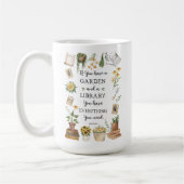 Mug Citation de tournesol et herbes de jardin et de bi (Gauche)
