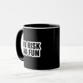 Mug Citation de trading « Pas de risque, pas de plaisi (Devant gauche)