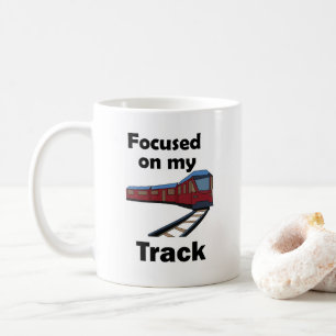 Mug Citation de train électrique concentré sur mon tra