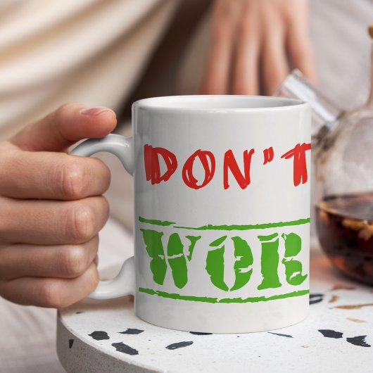 Mug Citation de travail amusant ne stress pas travail 