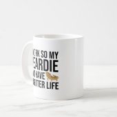 Mug Citation de travail amusant pour l'amoureux de la  (Devant gauche)