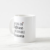 Mug Citation de travail drôle  (Devant gauche)