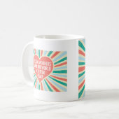 Mug Citation de travail social inspirationnel Coeur Co (Devant gauche)
