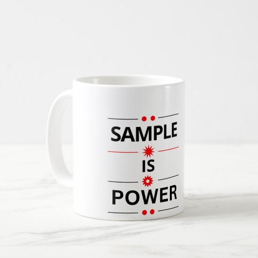 Mug Citation de typographie en gras (Devant gauche)