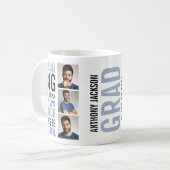 Mug Citation de typographie moderne & Collage photo Di (Devant gauche)