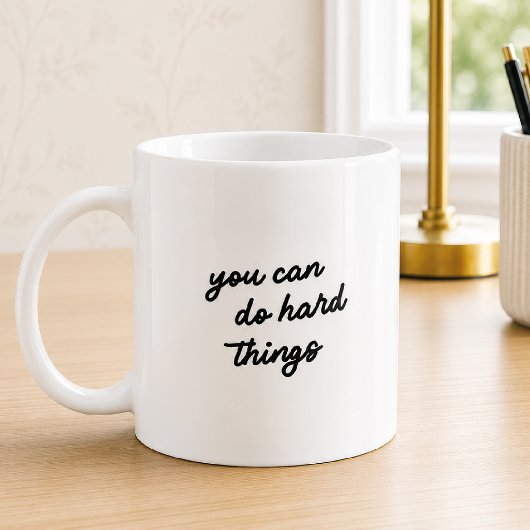 Mug Citation de typographie vous pouvez faire des chos