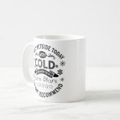 Mug Citation de vacances de Noël d'hiver (Devant gauche)