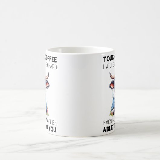 Mug Citation de vache grumpy (Centre)